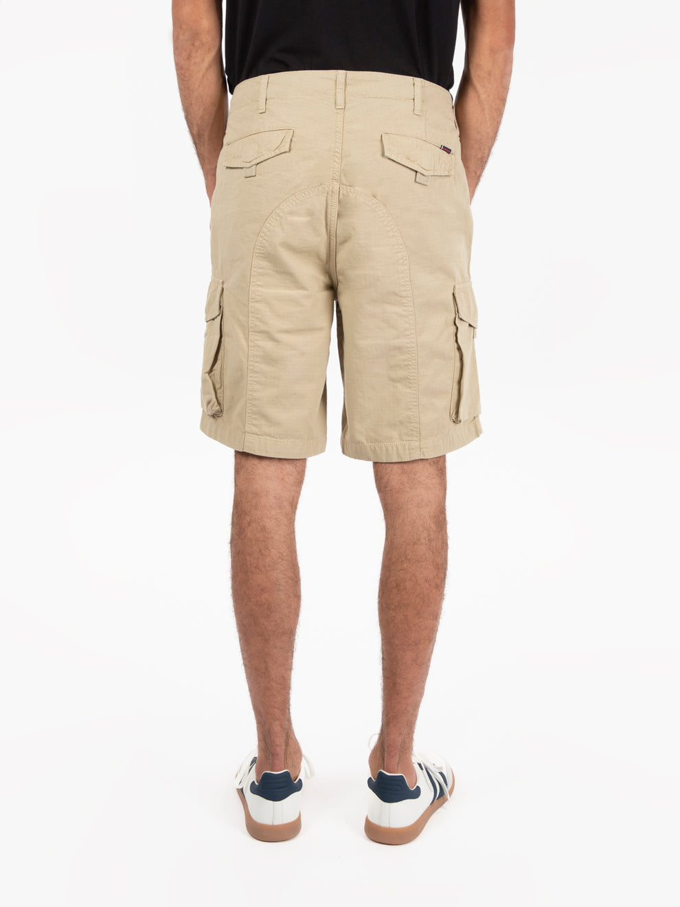 Northfield beige cargo Bermuda shorts