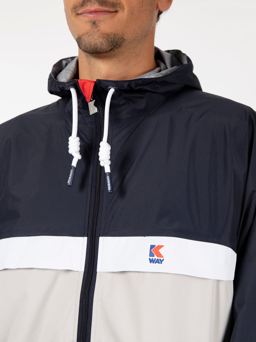 Claude Jacket 1975 Hurricane blue / white / beige / red