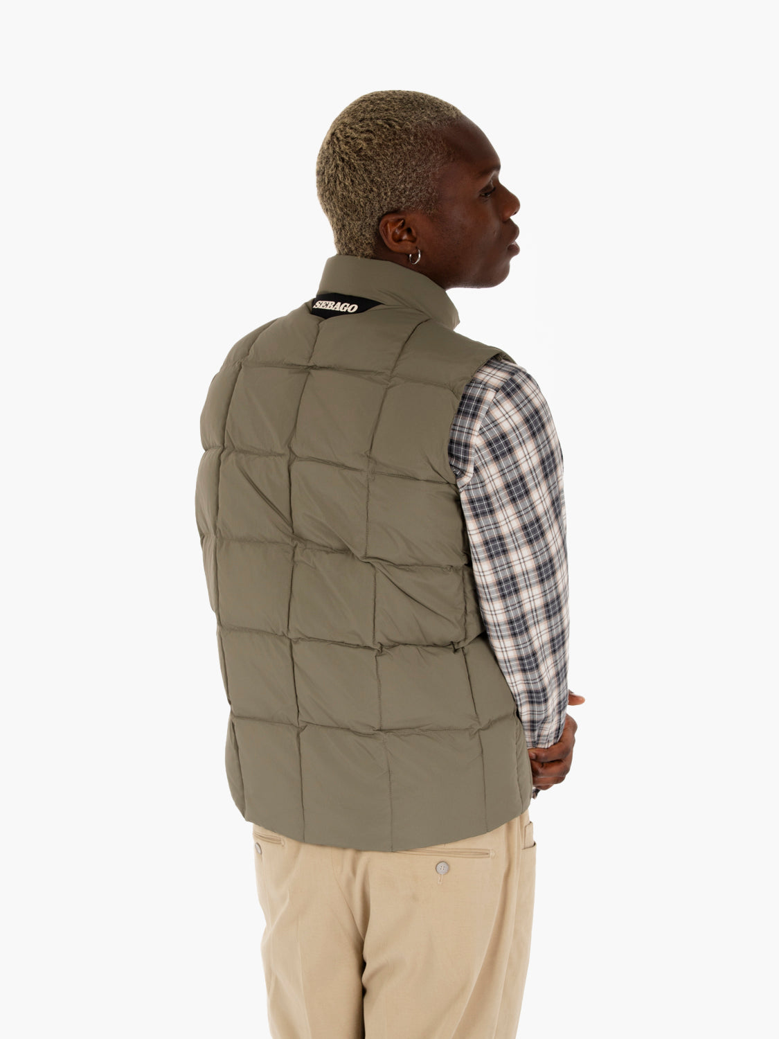 Green Quilted Padded Vest