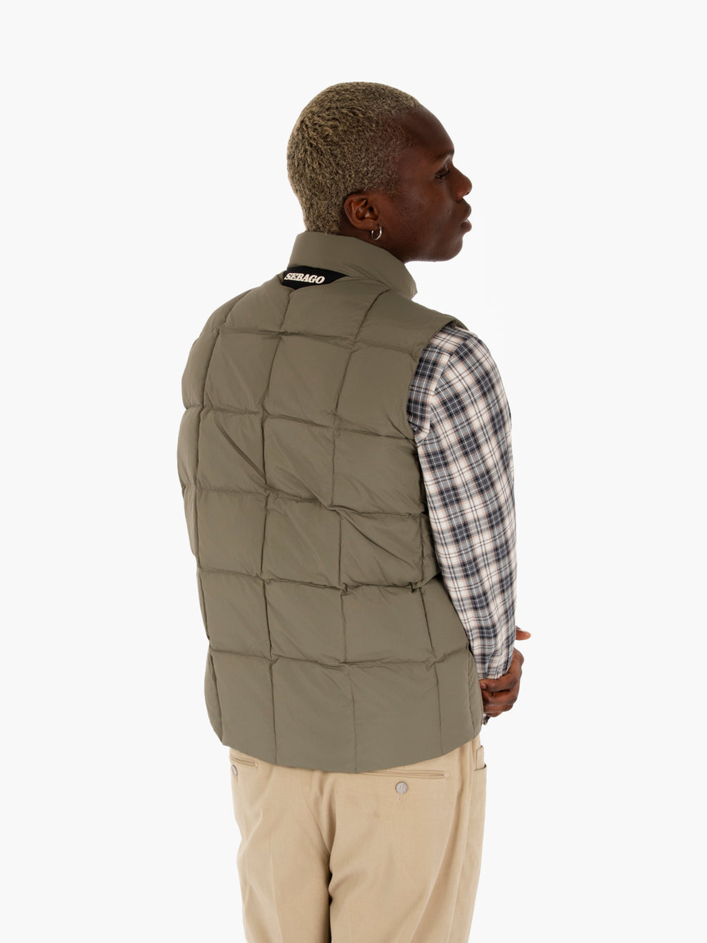 Green Quilted Padded Vest
