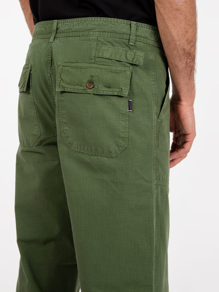 SEBAGO - Pantaloni Milton fatigue green loden