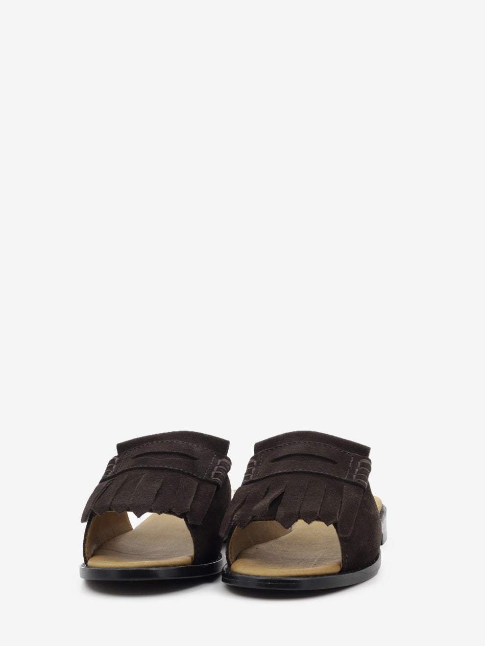 Slide Fringes W dark brown