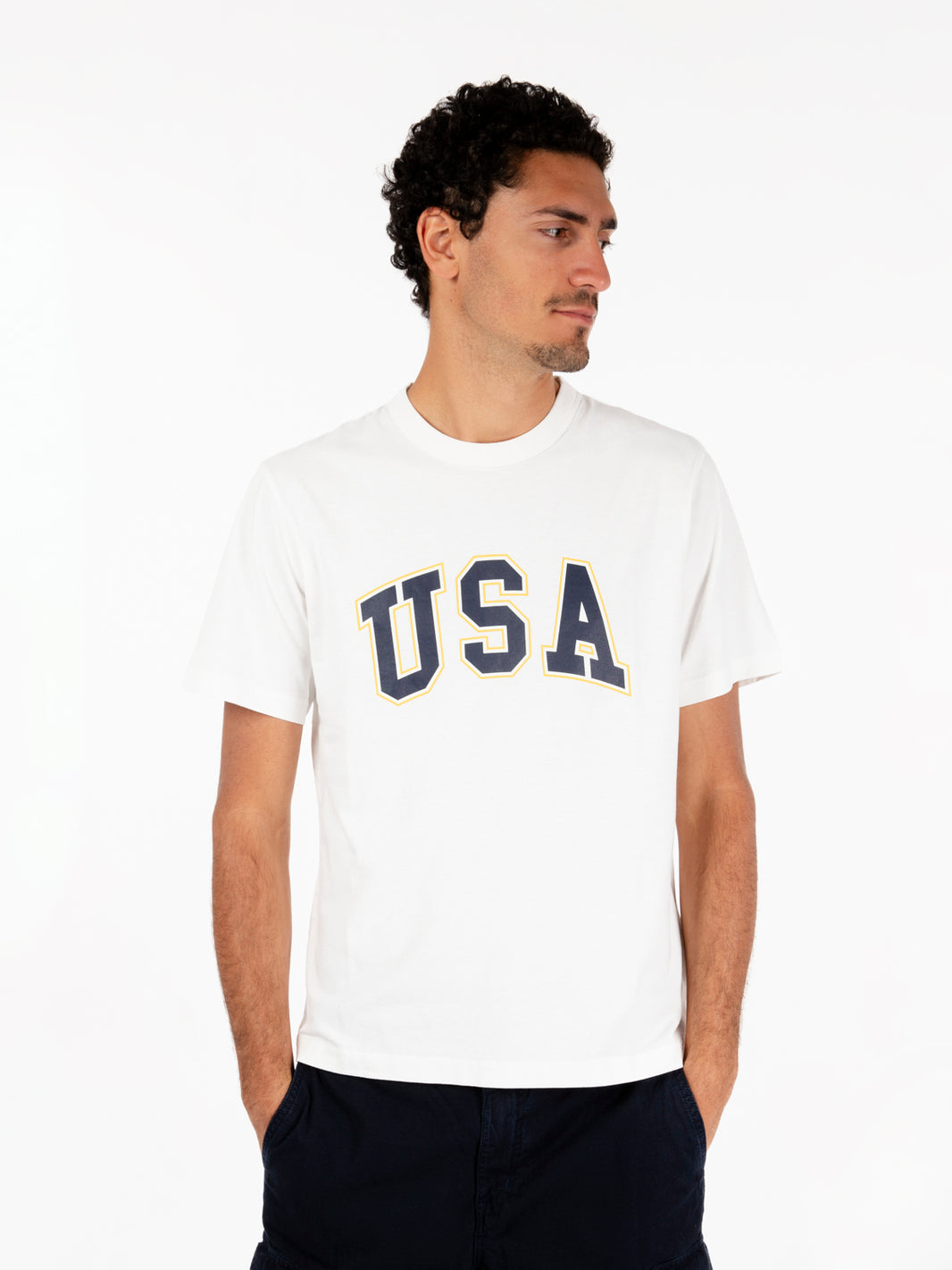 Danforth Usa white natural t-shirt