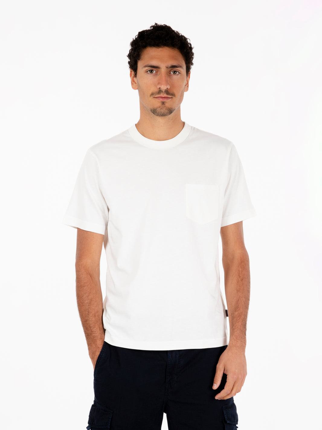 Perkins Pocket White T-Shirt