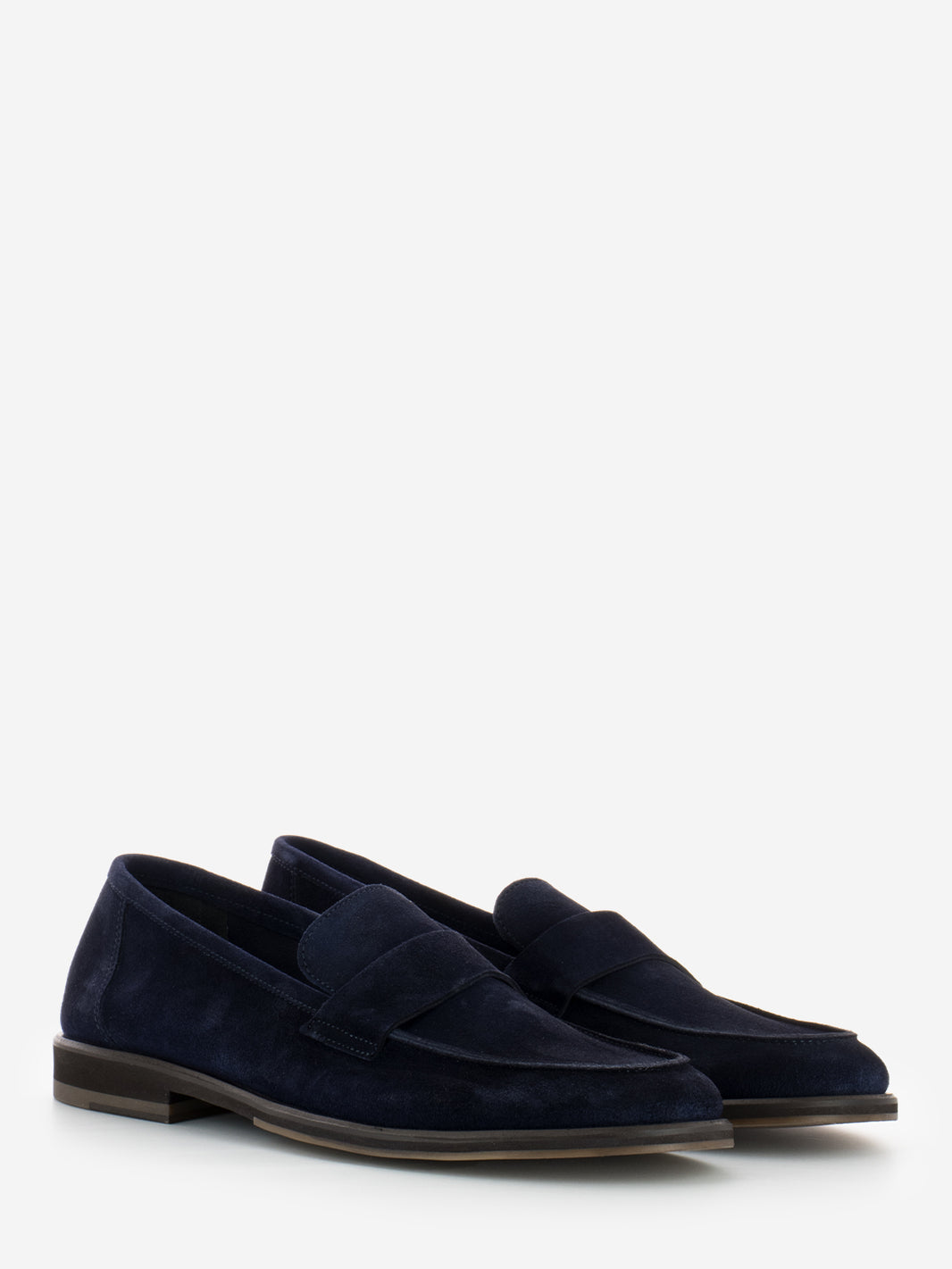 Mocassini in camoscio blu