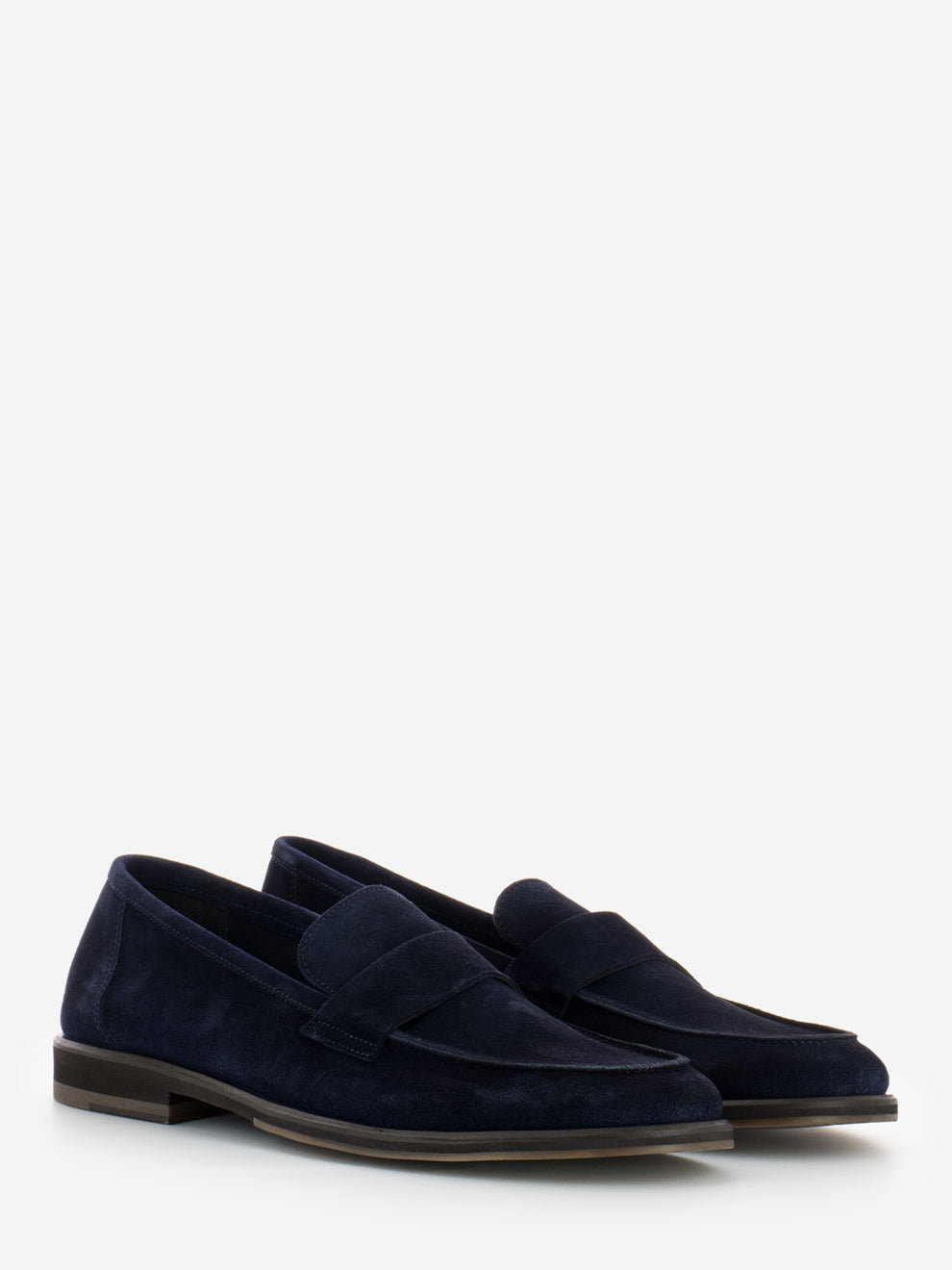 Mocassini in camoscio blu