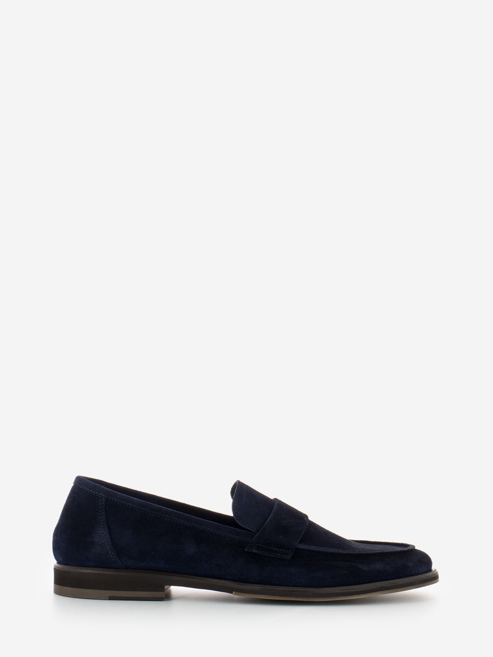 Mocassini in camoscio blu