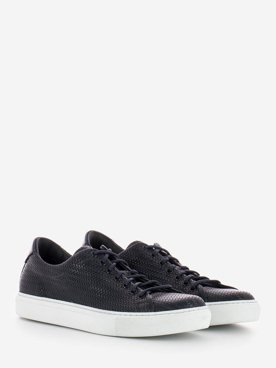 Sneakers intrecciate blu