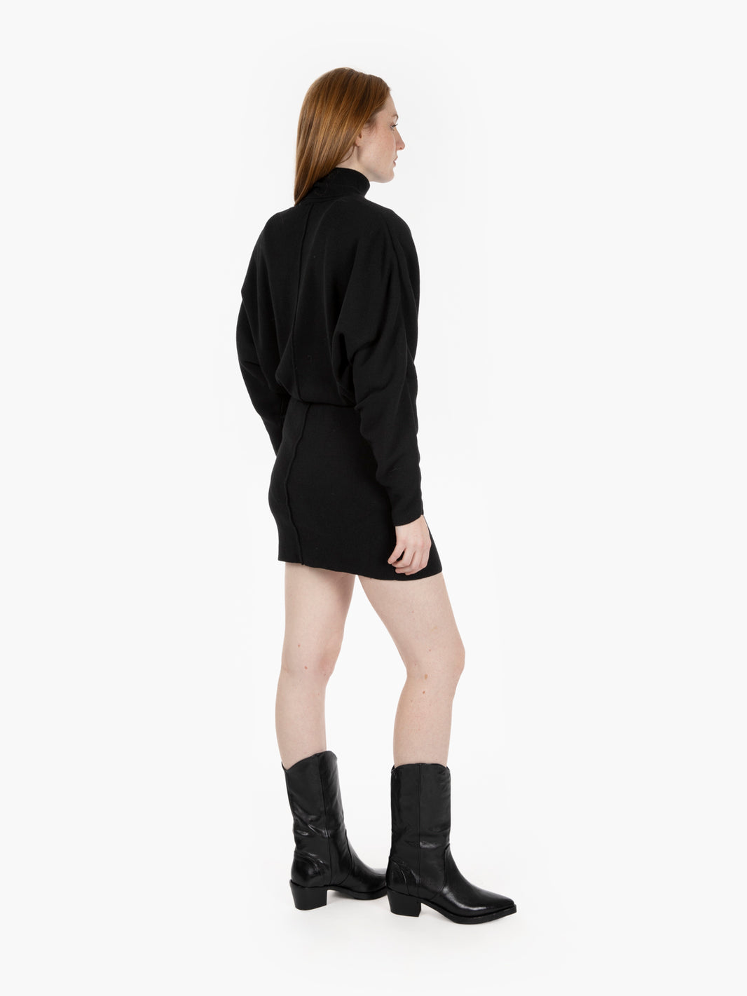 Abito corto in maglia Alva nero