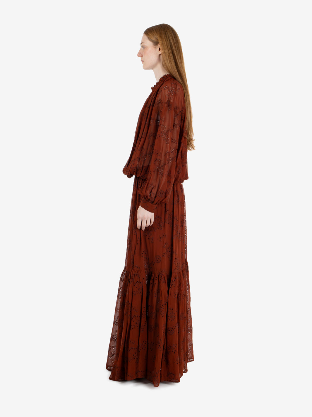 Izarra burnt earth dress