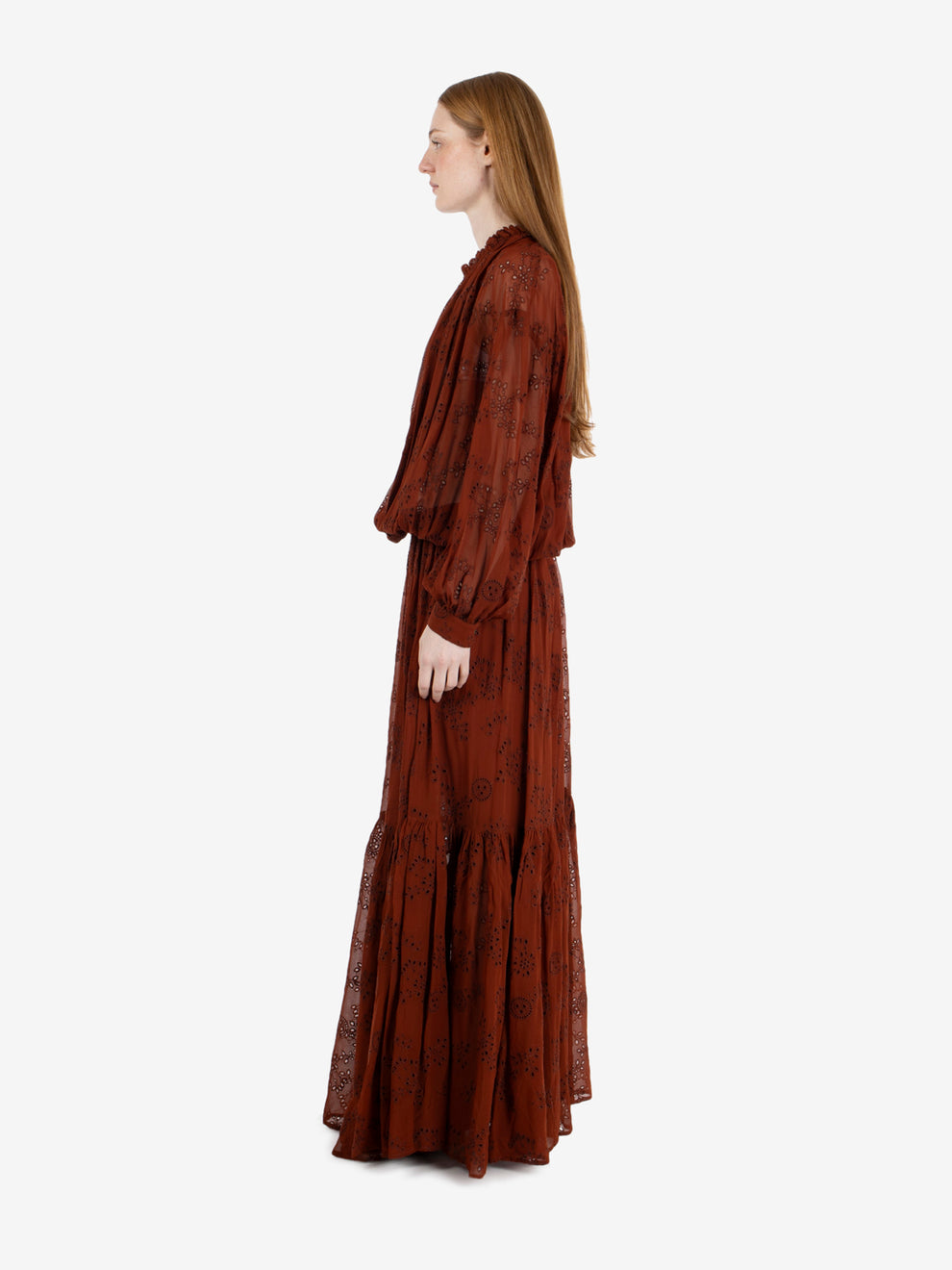 Izarra burnt earth dress
