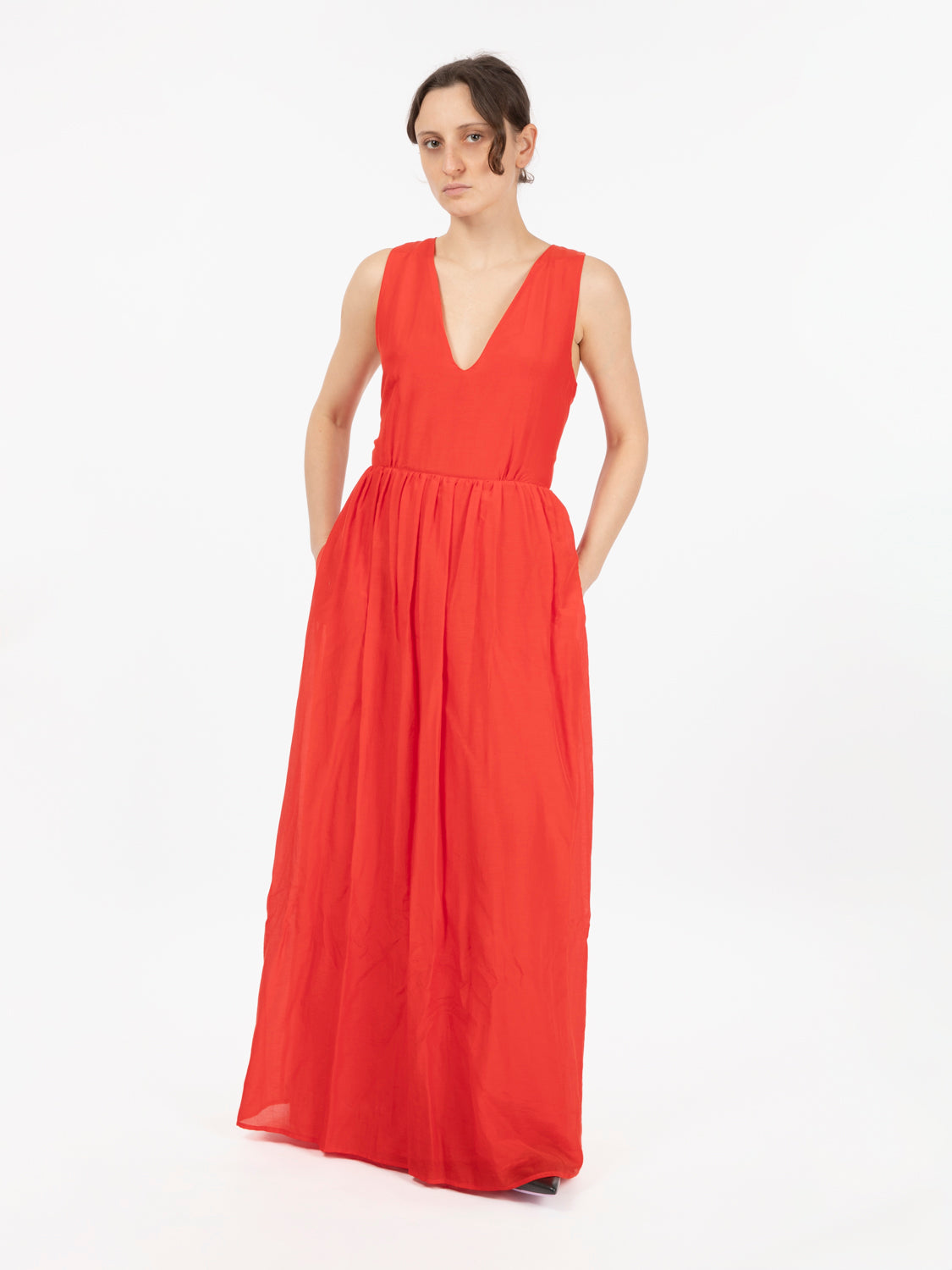 Abito lungo Annabella rosso
