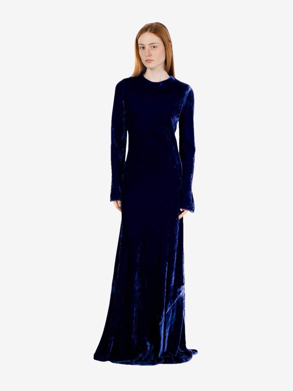 Abito lungo Cecily blu