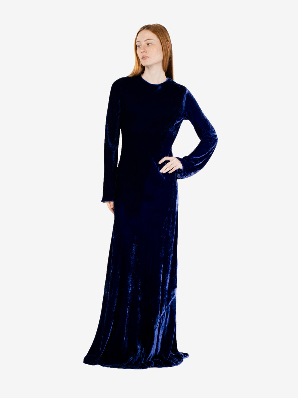 Abito lungo Cecily blu
