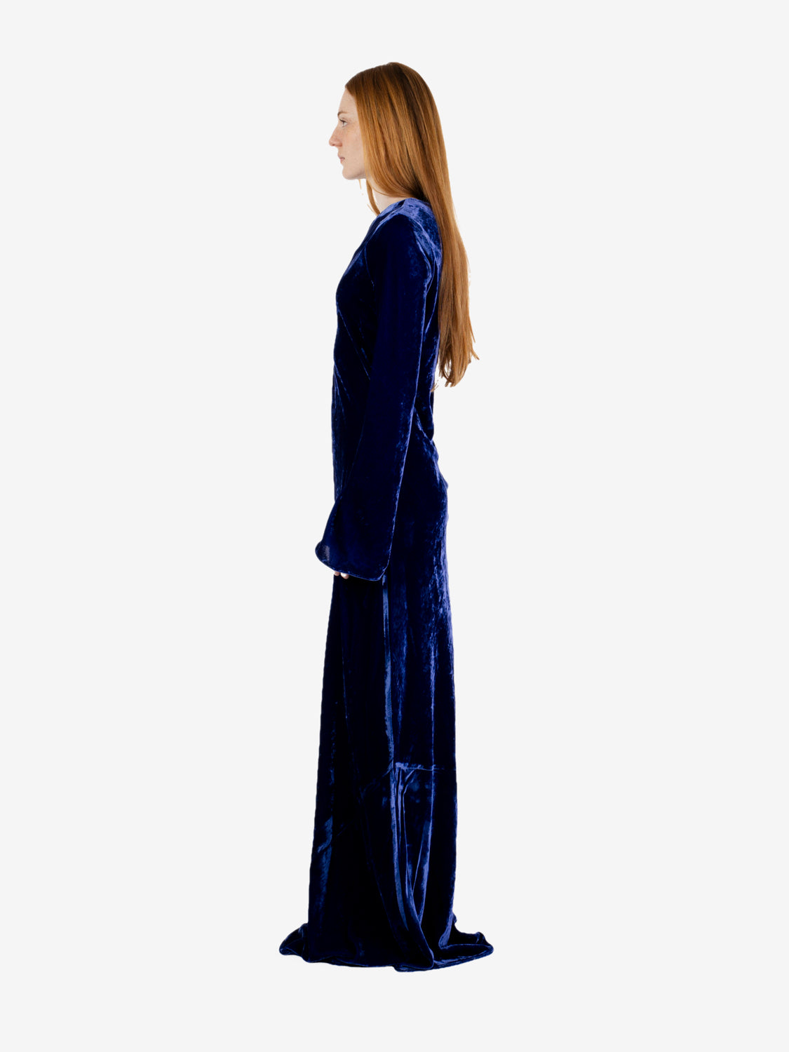Abito lungo Cecily blu
