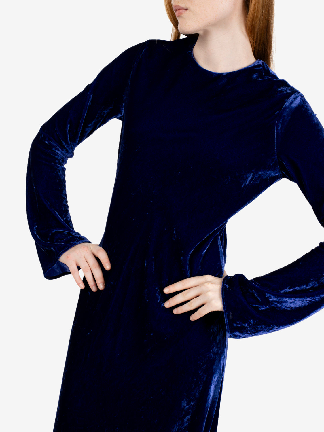 Abito lungo Cecily blu