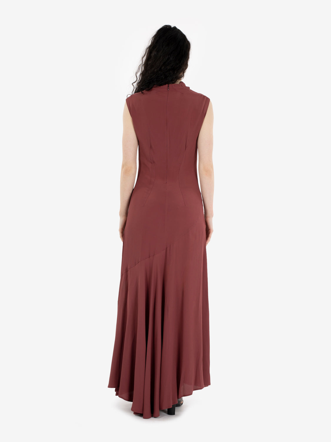 Coralie burgundy dress
