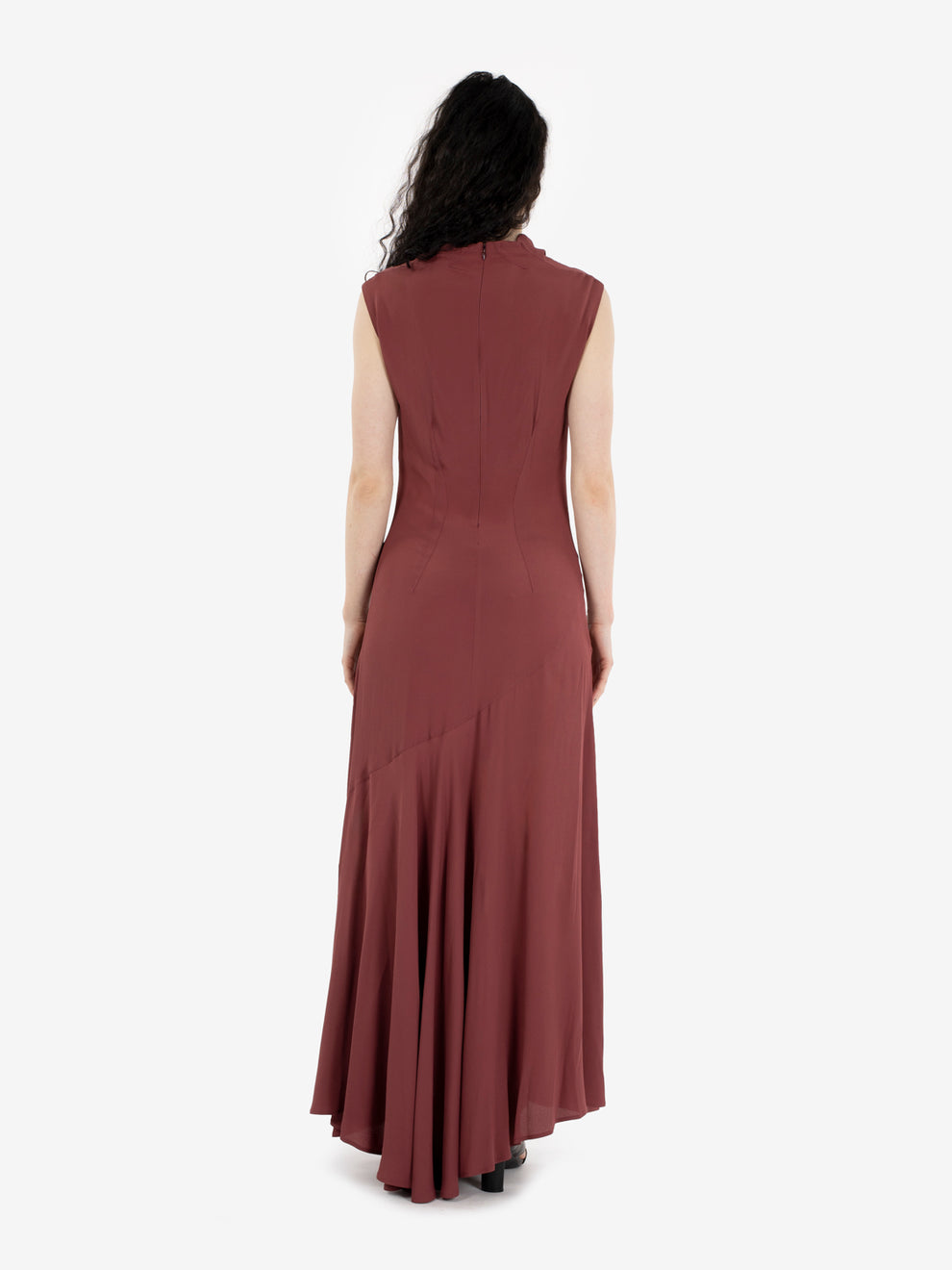 Coralie burgundy dress