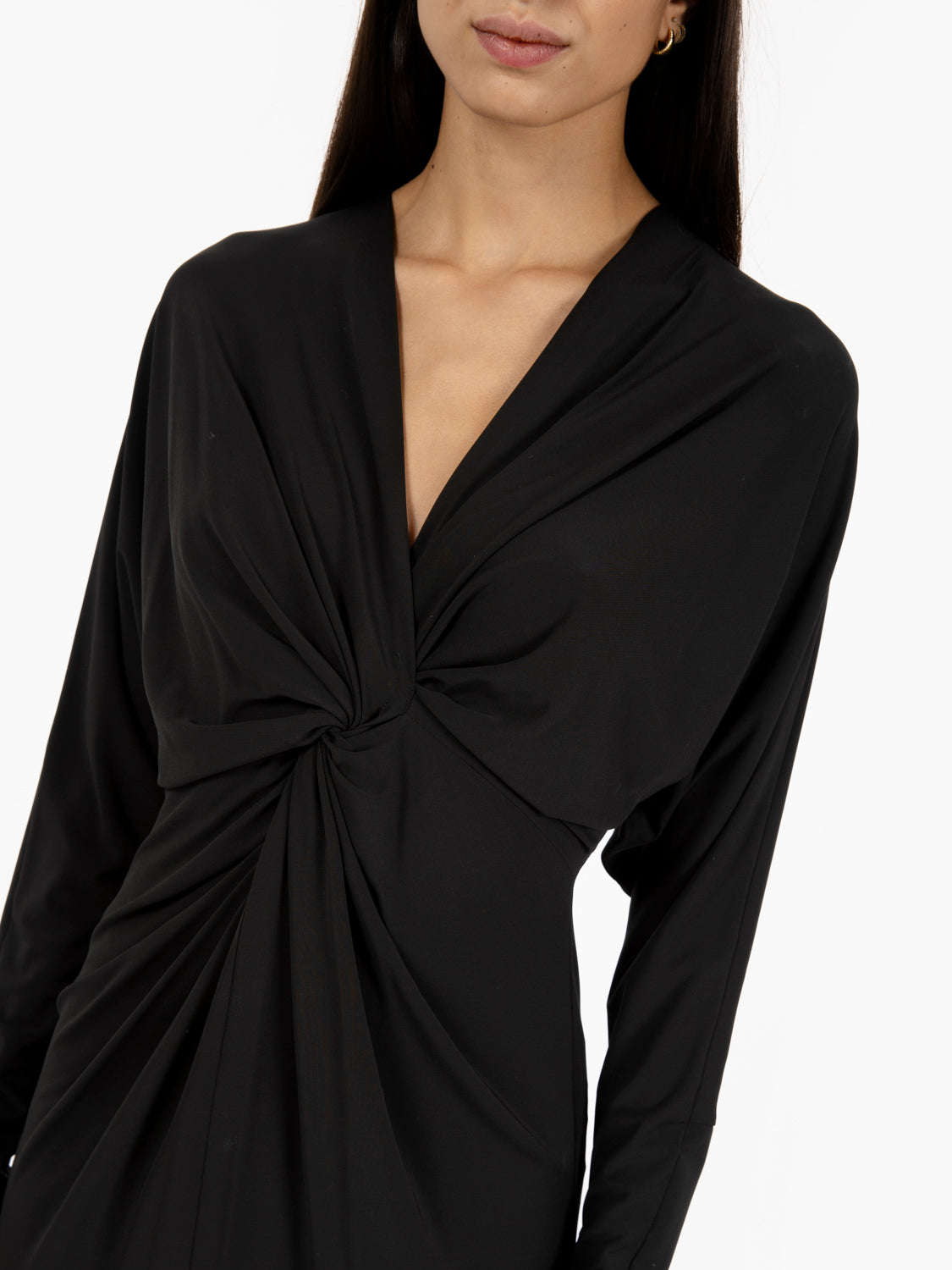 Eugenia black midi dress
