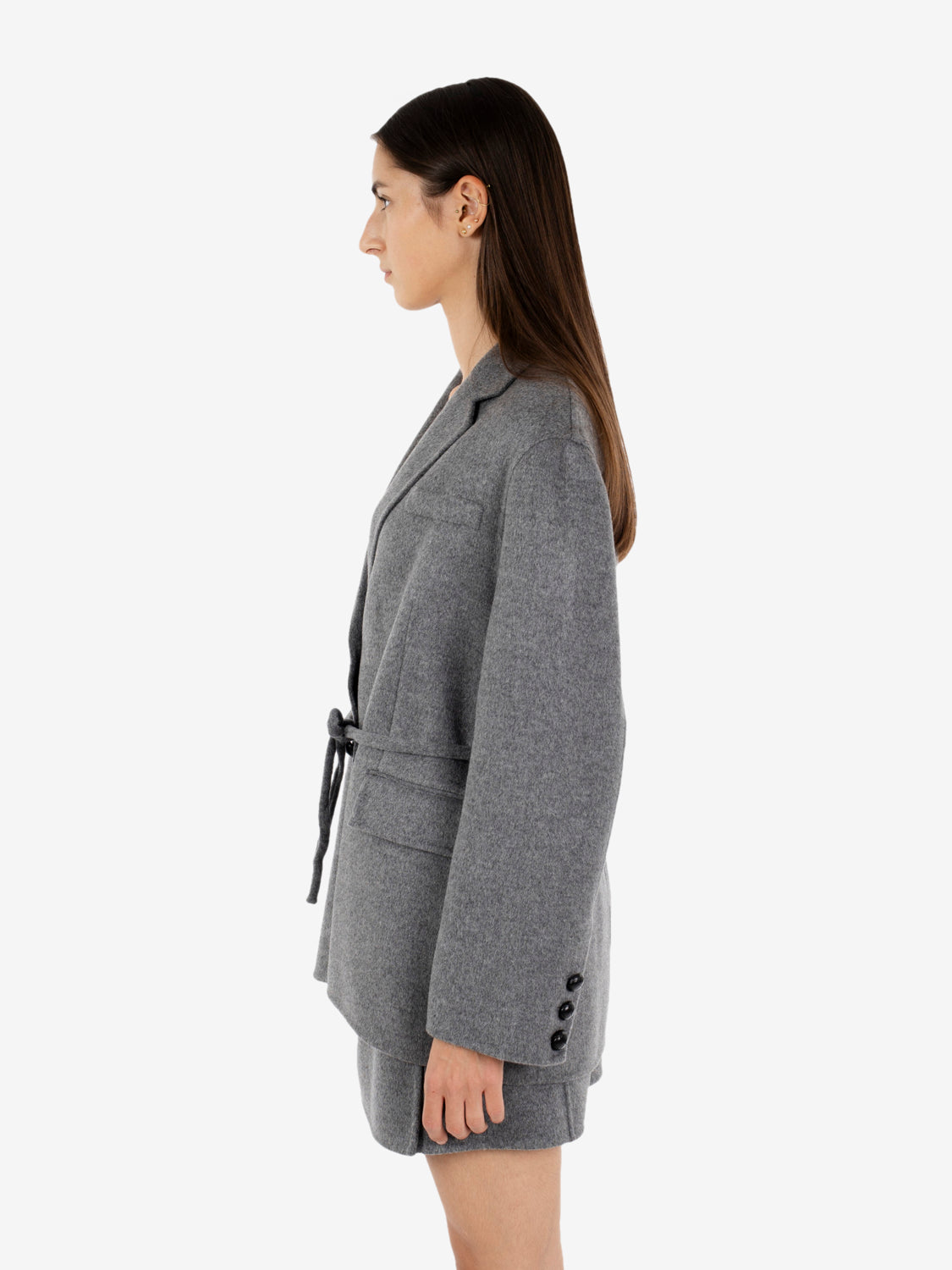 BLAZER CORINE DARK MELANGE GREY Y6WV03_Y47-1