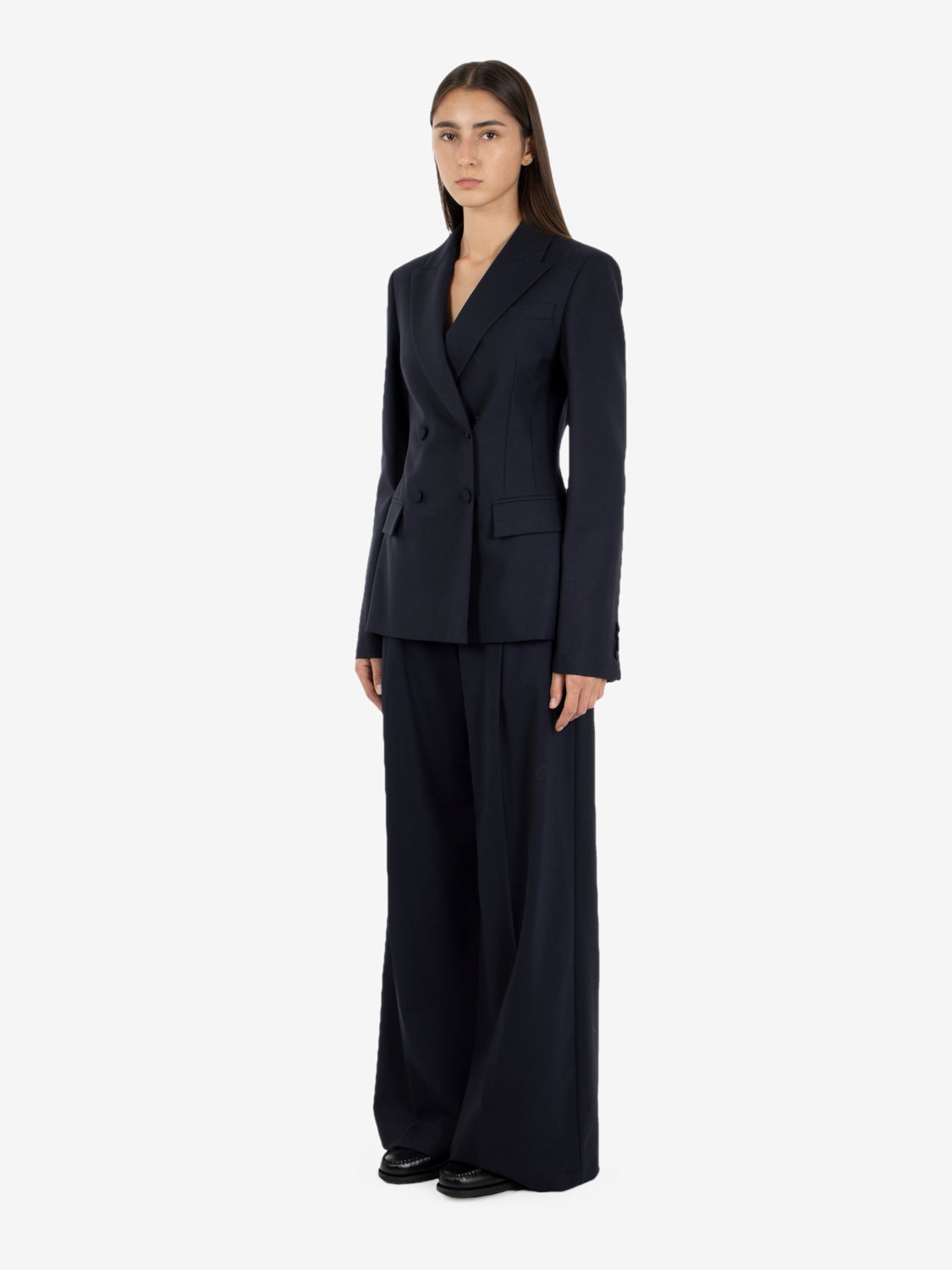 ALICIA BLUE DOUBLE-BREASTED BLAZER Y6WI11_K68-0