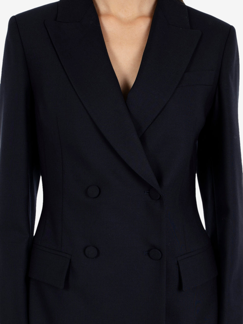 ALICIA BLUE DOUBLE-BREASTED BLAZER Y6WI11_K68-0