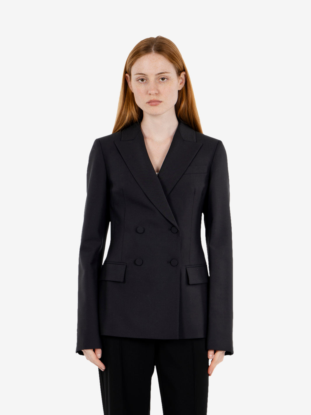 Alicia black double-breasted blazer