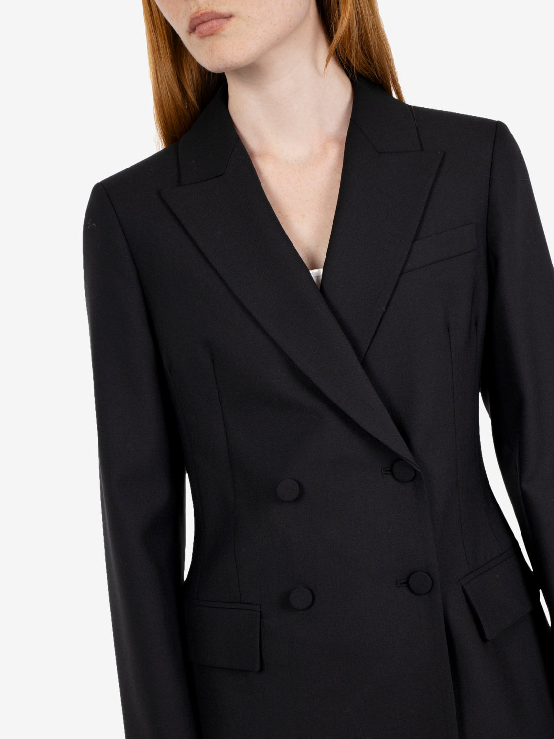 Alicia black double-breasted blazer