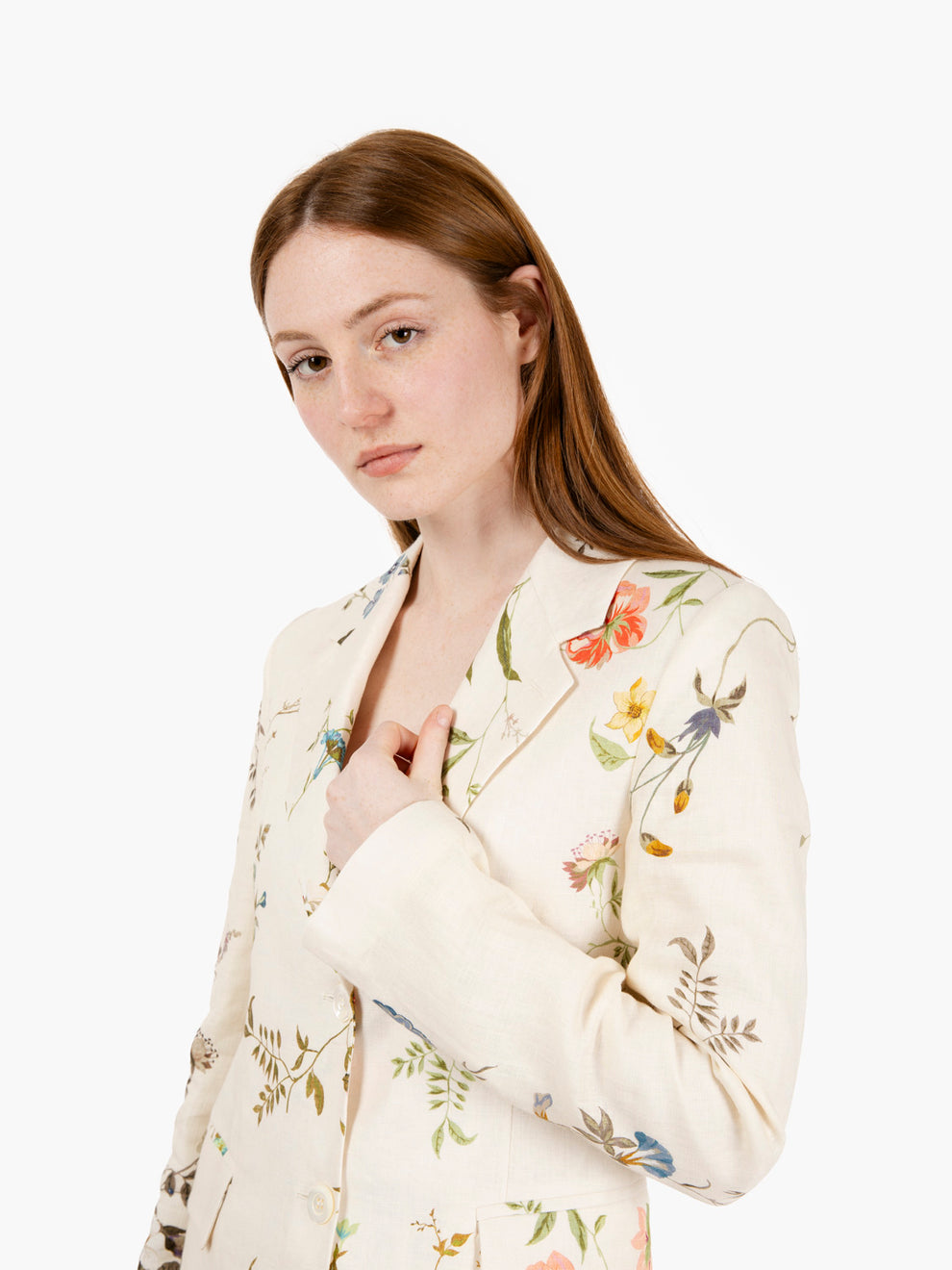 Irune floral pattern blazer