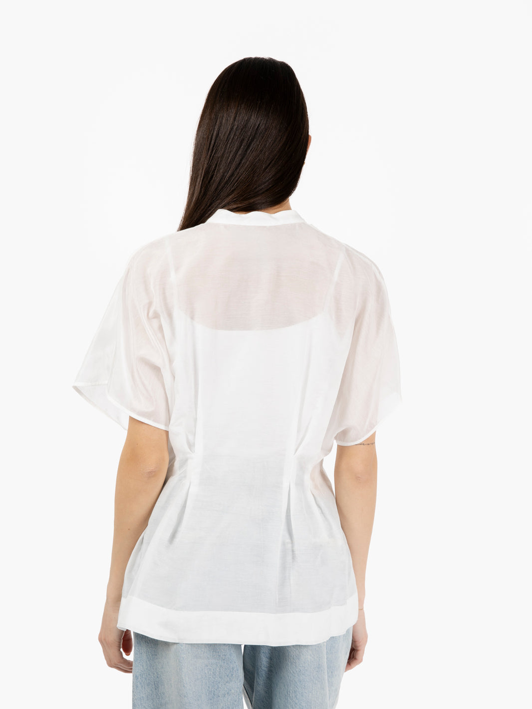Blusa Domitilla bianco seta