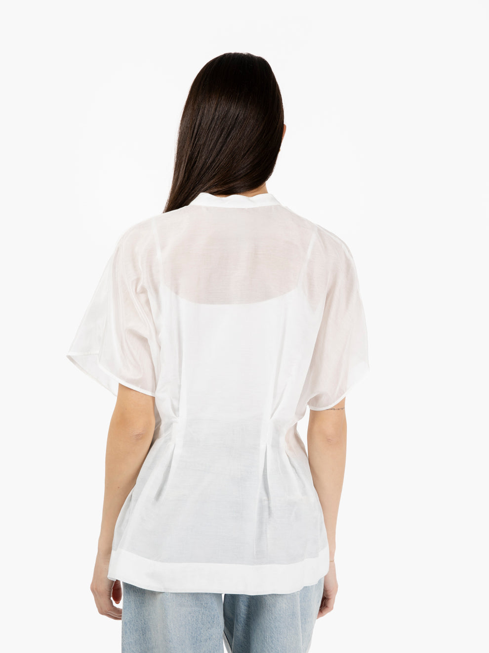 Blusa Domitilla bianco seta