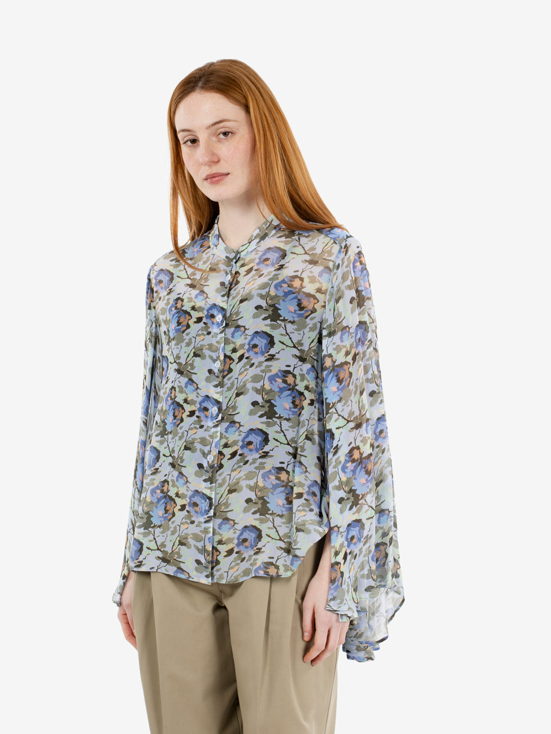 Blusa Tahila pistacchio / abisso