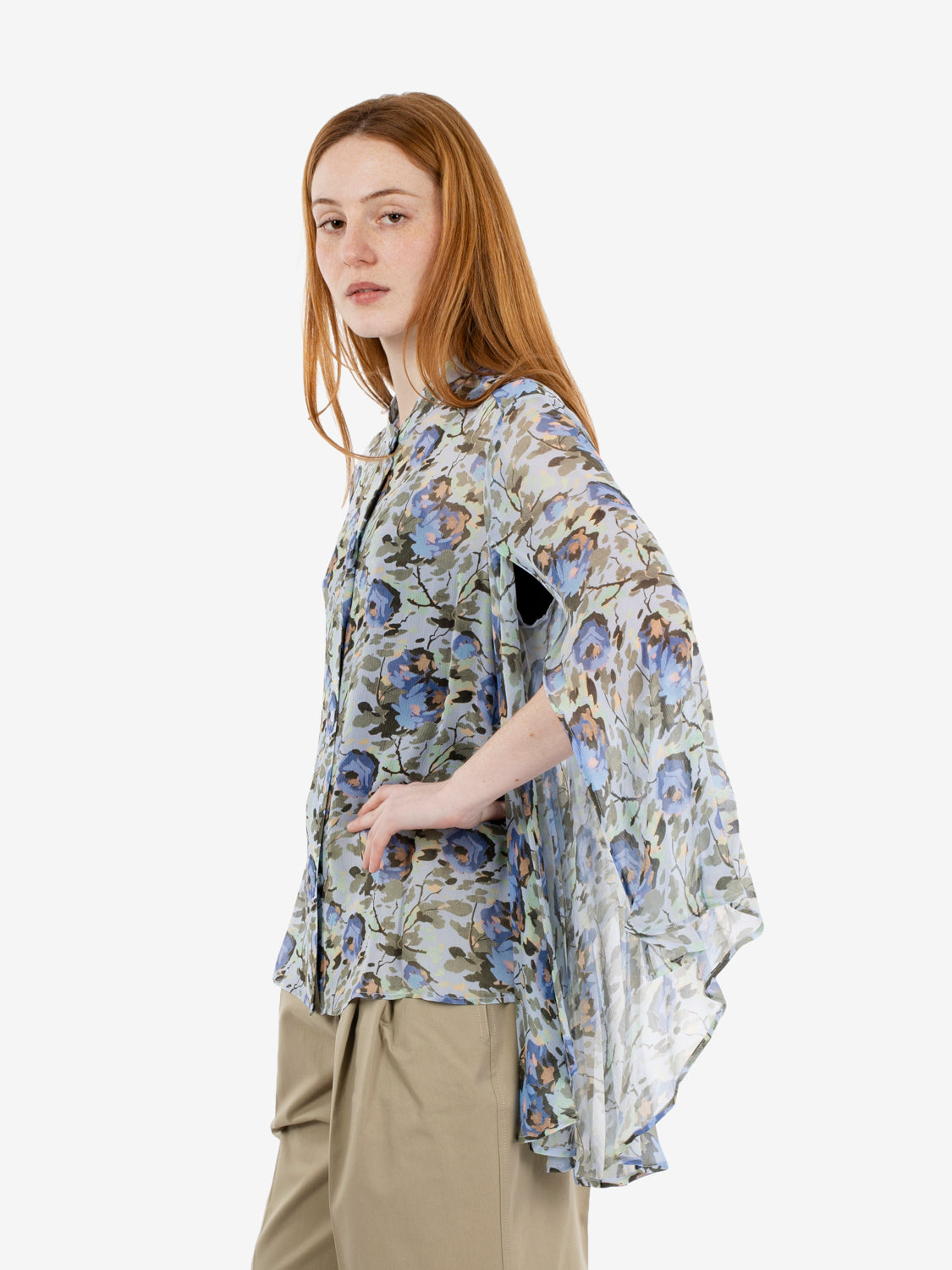 Blusa Tahila pistacchio / abisso