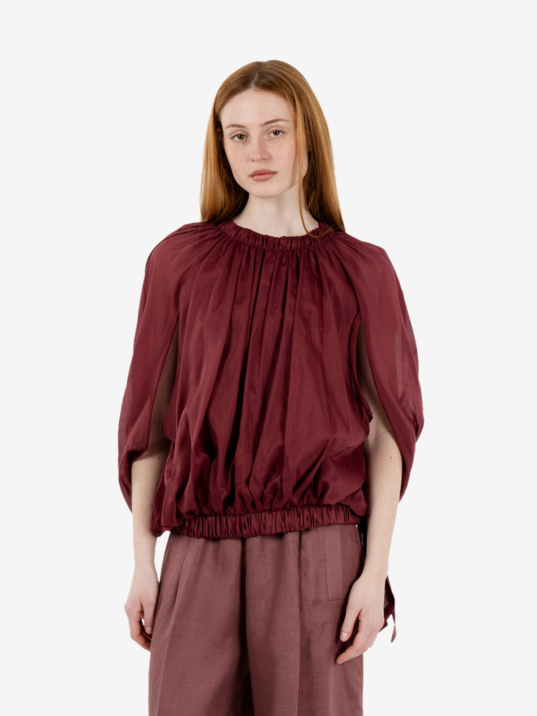 Blusa Zavia bordeaux