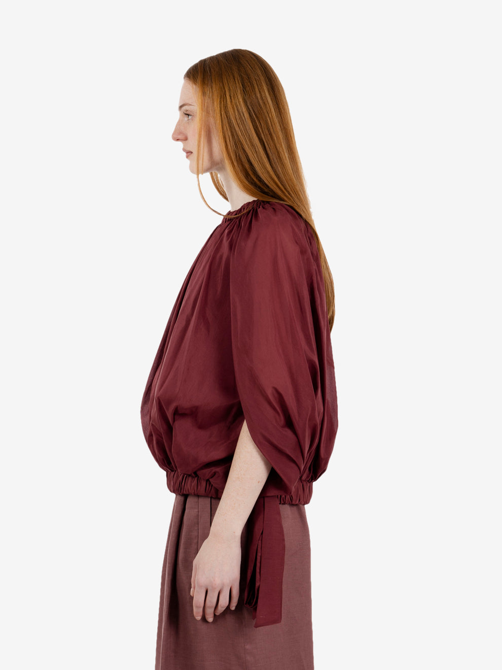 Blusa Zavia bordeaux
