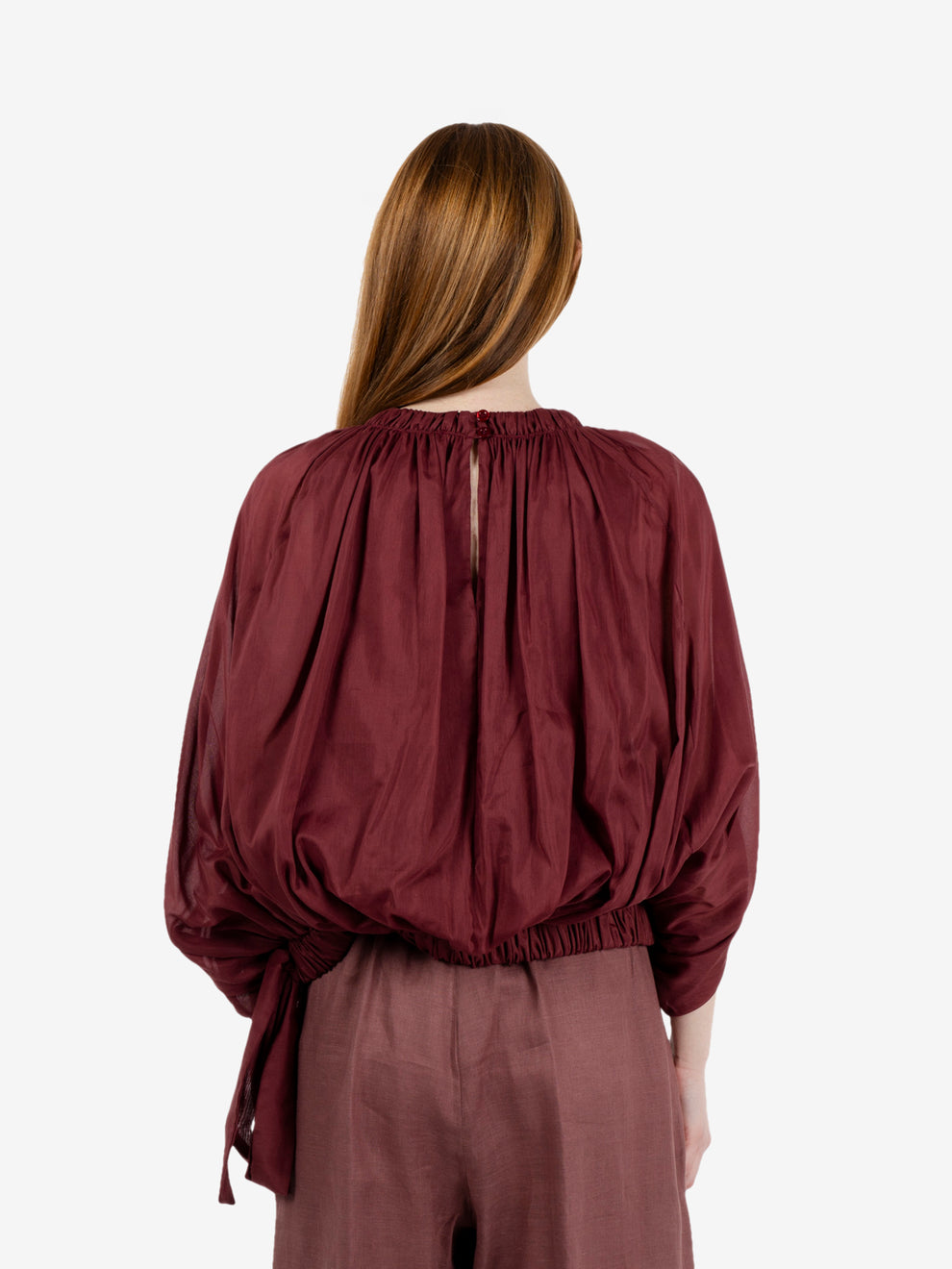 Blusa Zavia bordeaux