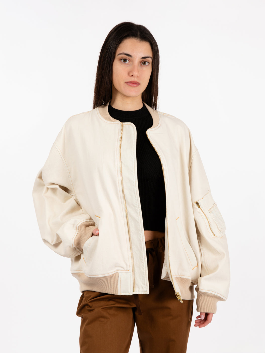 Bomber Rosalind Bleach white