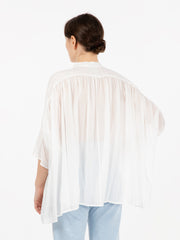 SEMICOUTURE - Camicia over Crystin ivory