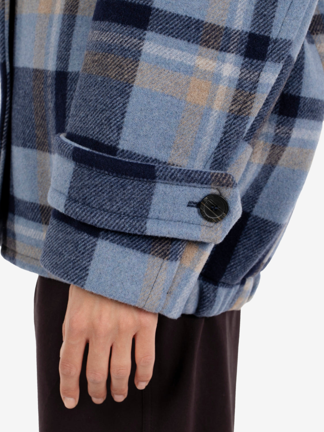 LIZZY SHORT COAT ATLANTICO CHECK Y6WV80_60CHK