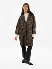 SEMICOUTURE - Cappotto Sigmund leopardato