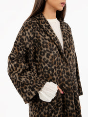 SEMICOUTURE - Cappotto Sigmund leopardato