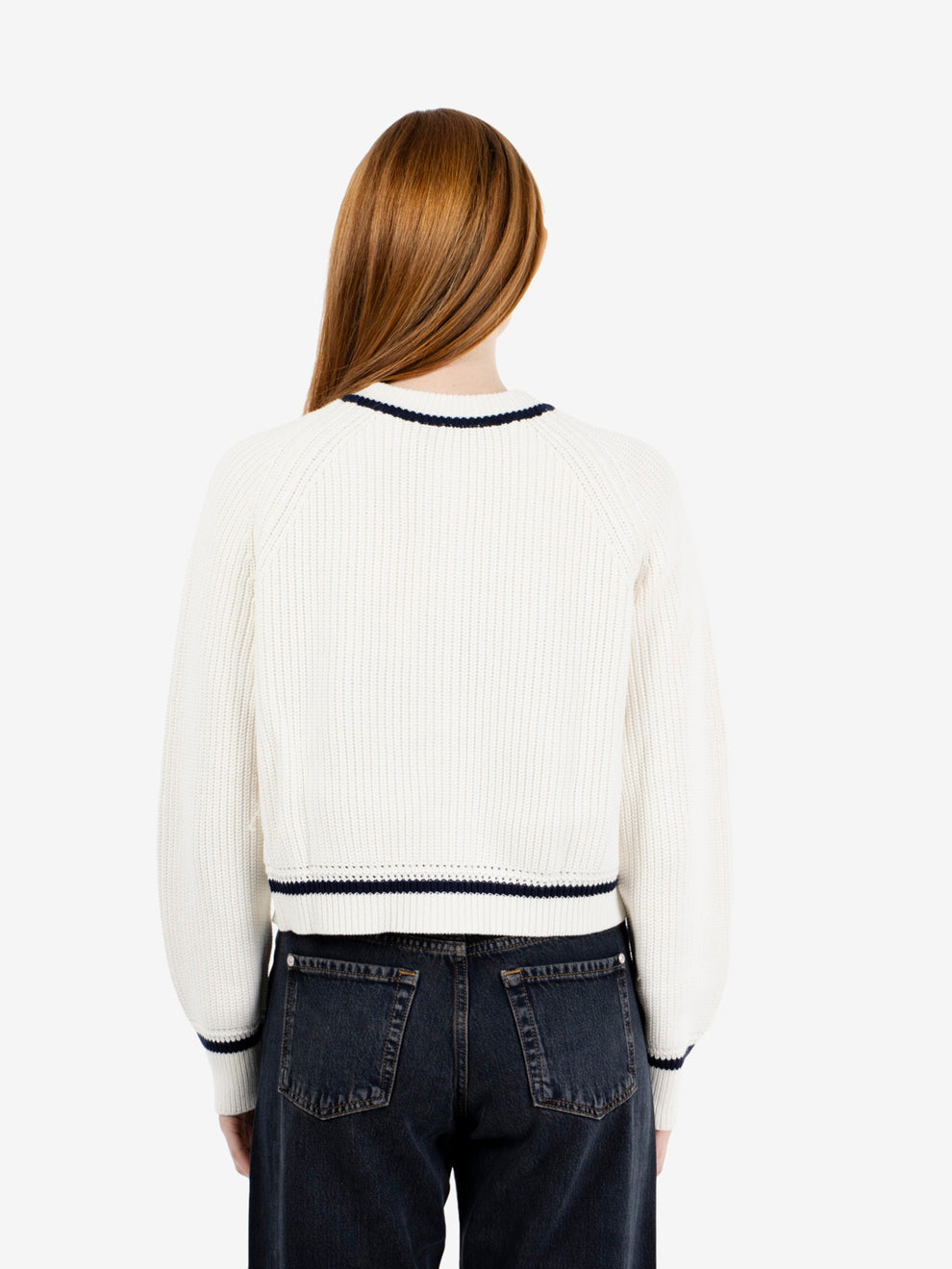 Cardigan Adelita bianco / baltico