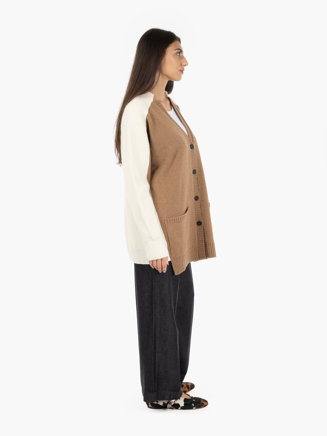 Cardigan Albane sand storm / zucchero