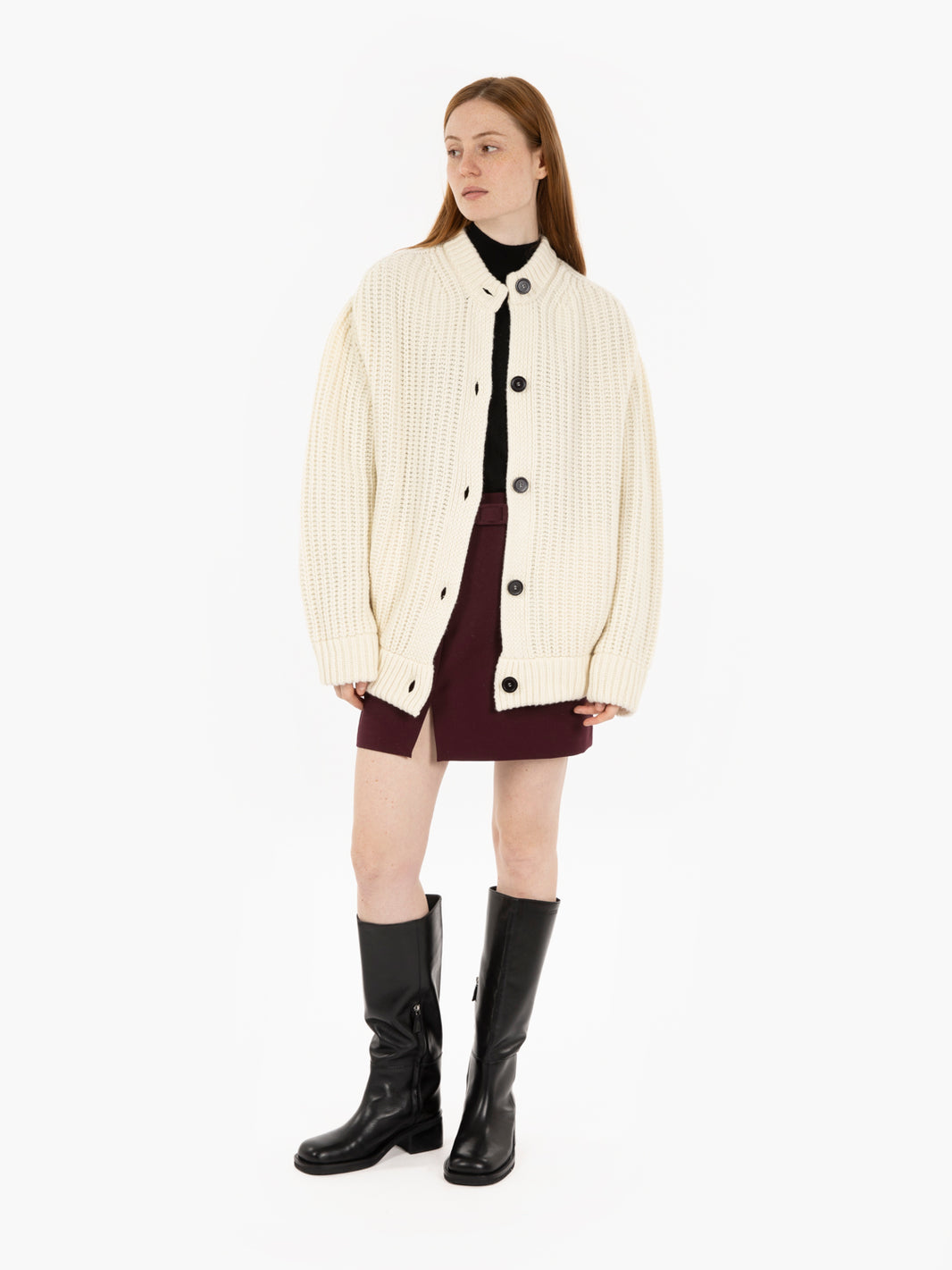Amalia milk oversized cardigan