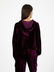 SEMICOUTURE - Felpa con cappuccio Yolande grape