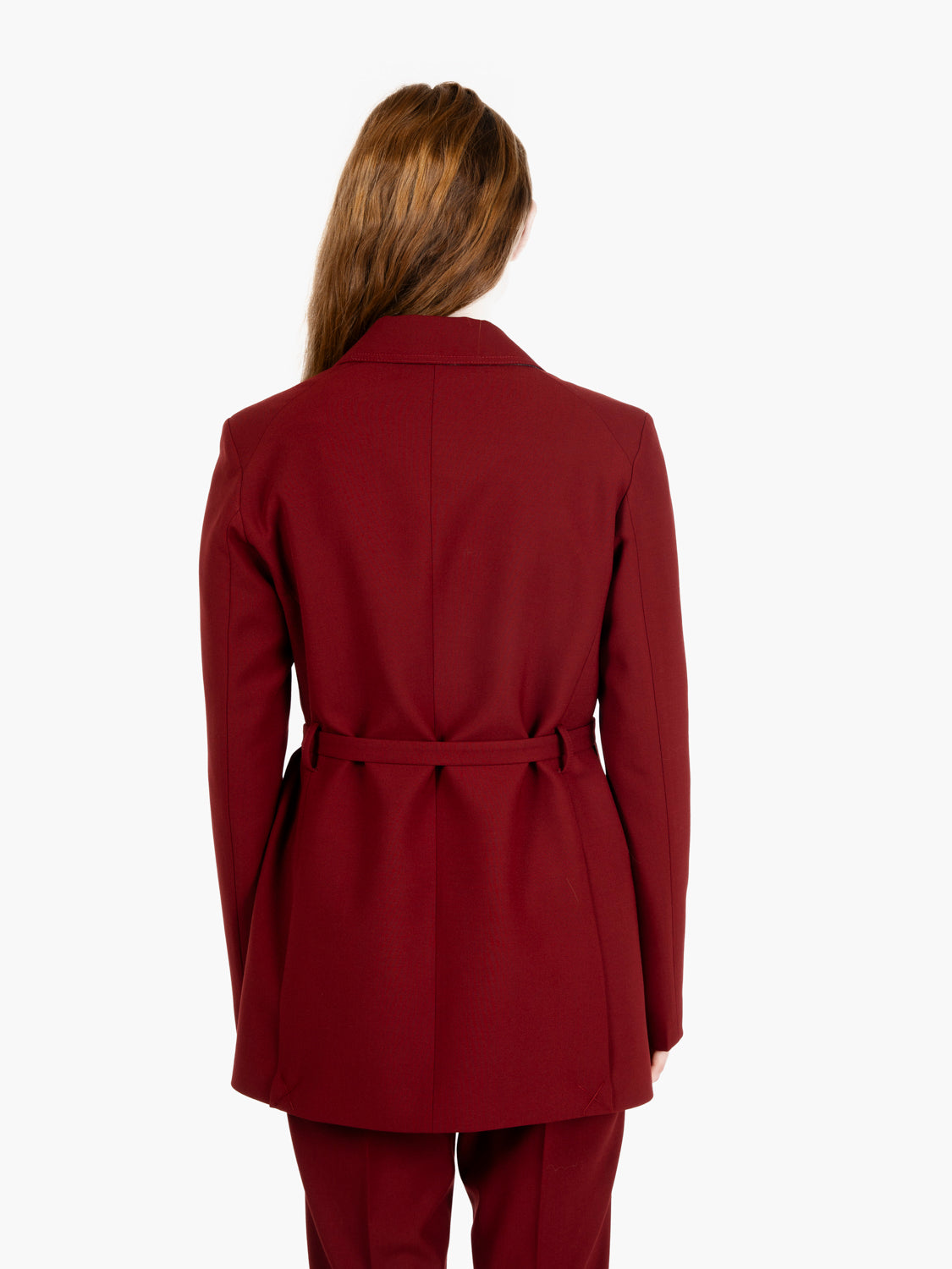 Jacket with sash Gianna cherry