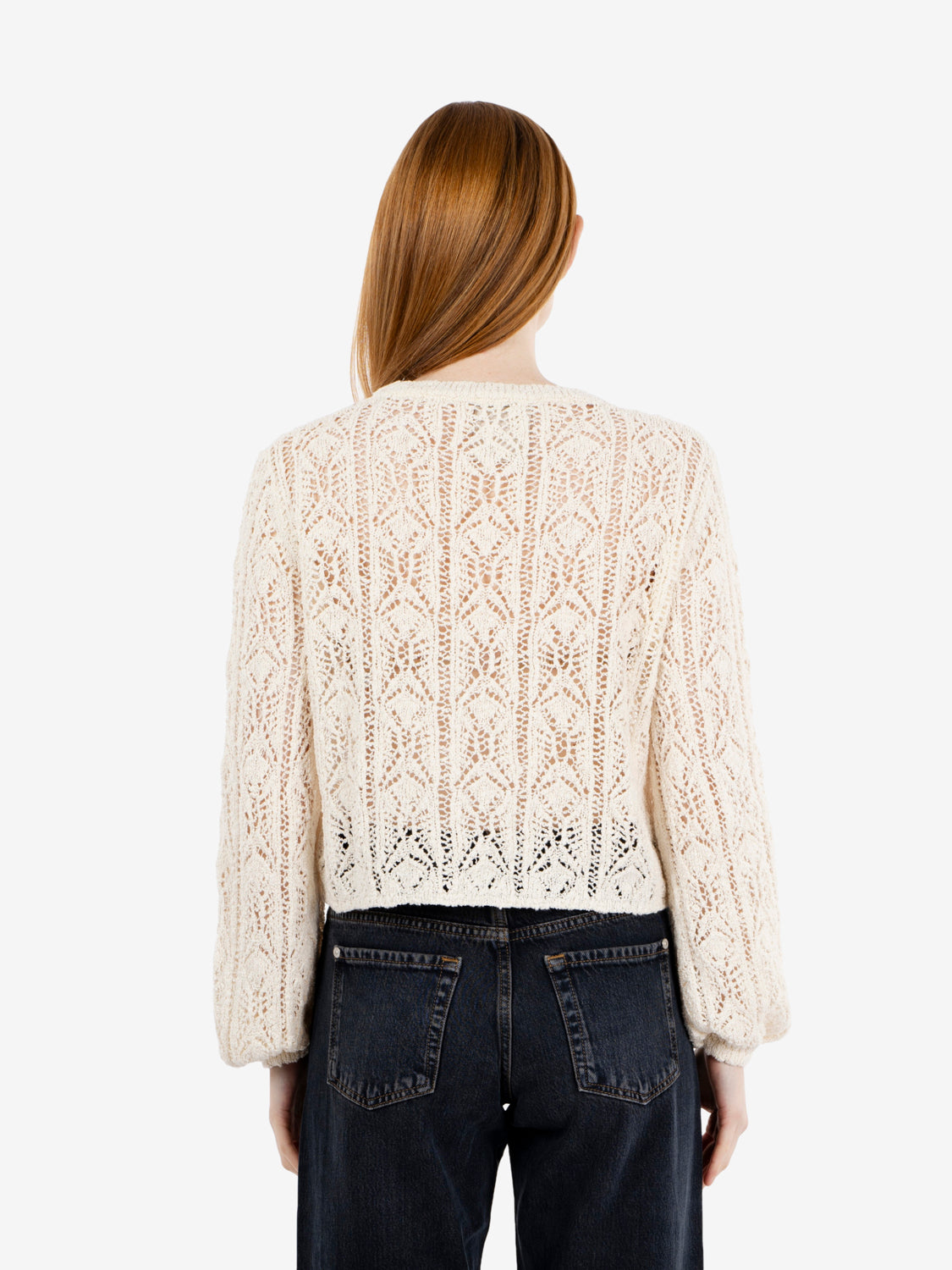 Maglia Adriana cropped bianco