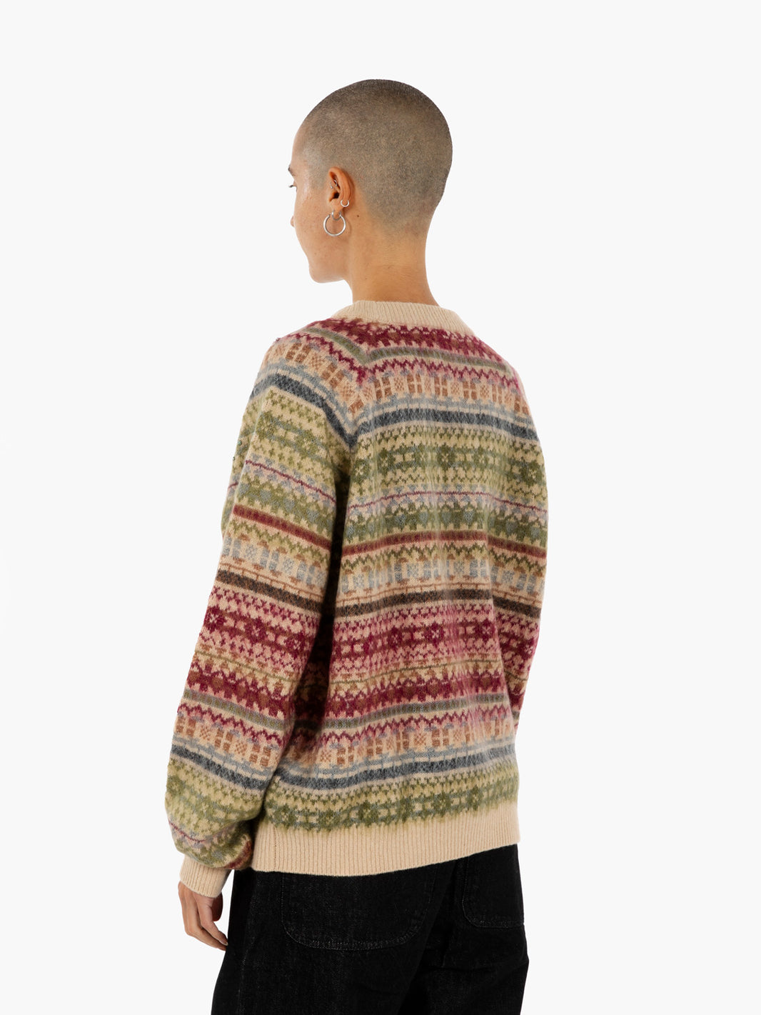 Maglia Inez jacquard con strass multicolor