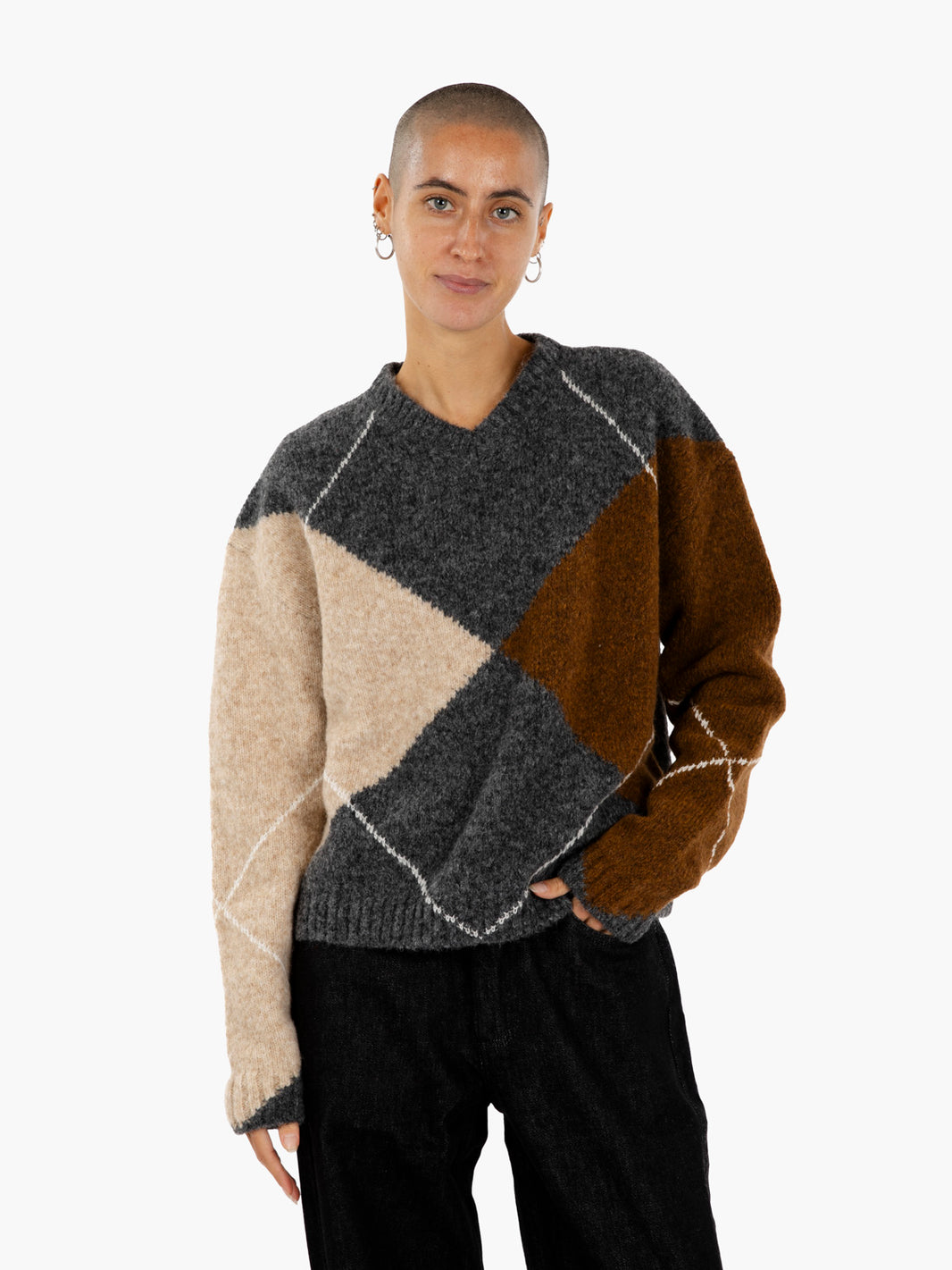 Gaston Grey/Brown Diamond Jersey