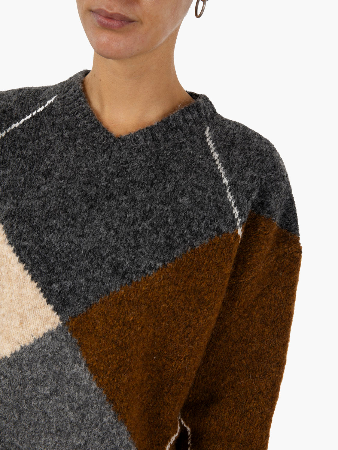 Gaston Grey/Brown Diamond Jersey